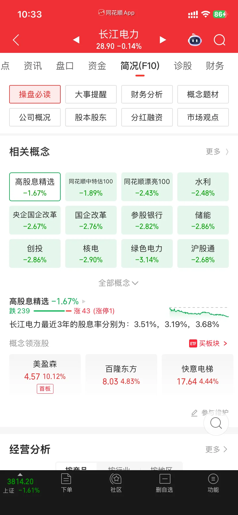 行业板块 / 概念板块入口